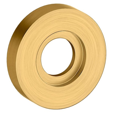 Baldwin Passage Pair Rosettes Lifetime Satin Brass 5006.044